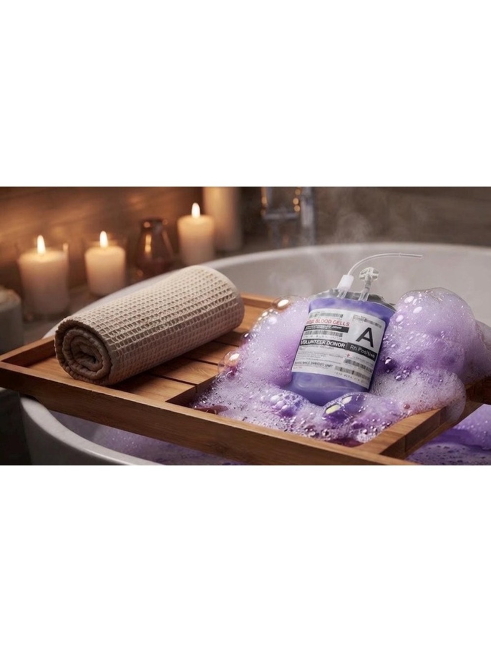 Unicorn Blood IV Bag Bubble Bath, Lavender Scented, Fantasy